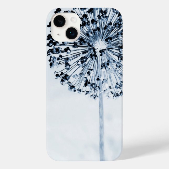Coques Case-Mate iPhone Dandelion Souhaite Chic Blue Custom Floral (Verso)
