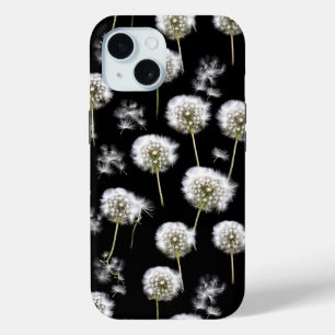 Coque Case-Mate iPhone Dandelions Fluffés Sur Noir