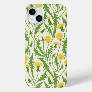 Coque Case-Mate iPhone Dandelions, vert, jaune et blanc