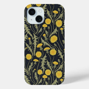 Coque Case-Mate iPhone Dandelions, vert, jaune et noir