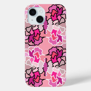 Coque Case-Mate iPhone Dans L'Art Motif Géométrique Rose Du Milieu Du Siè