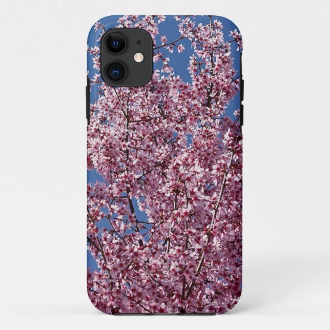 Coques Case-Mate iPhone Dans le bleu Floraison de cerisiers japonais (Dos)
