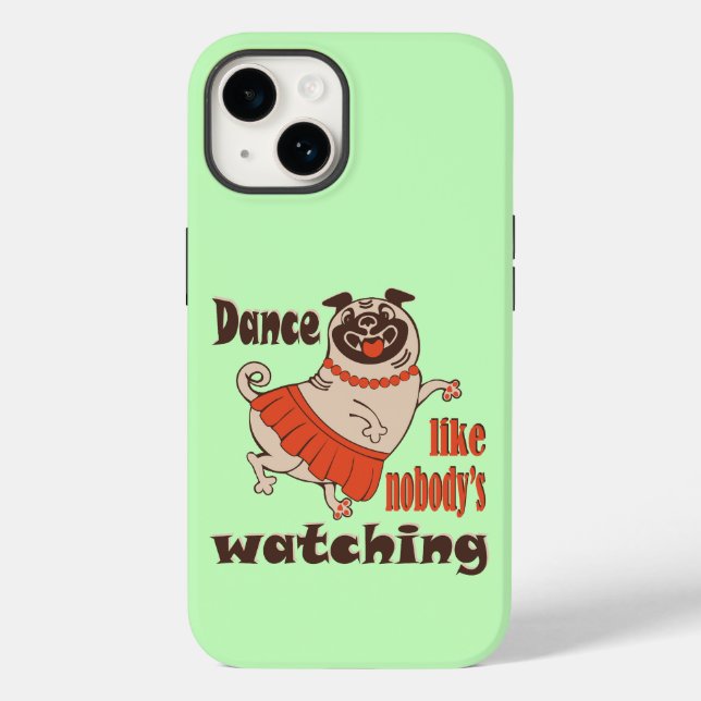 Coques Case-Mate iPhone Danse comme personne ne regarde poule Carlin chien (Verso)