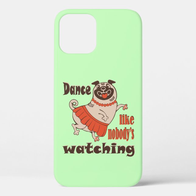 Coques Case-Mate iPhone Danse comme personne ne regarde poule Carlin chien (Verso)