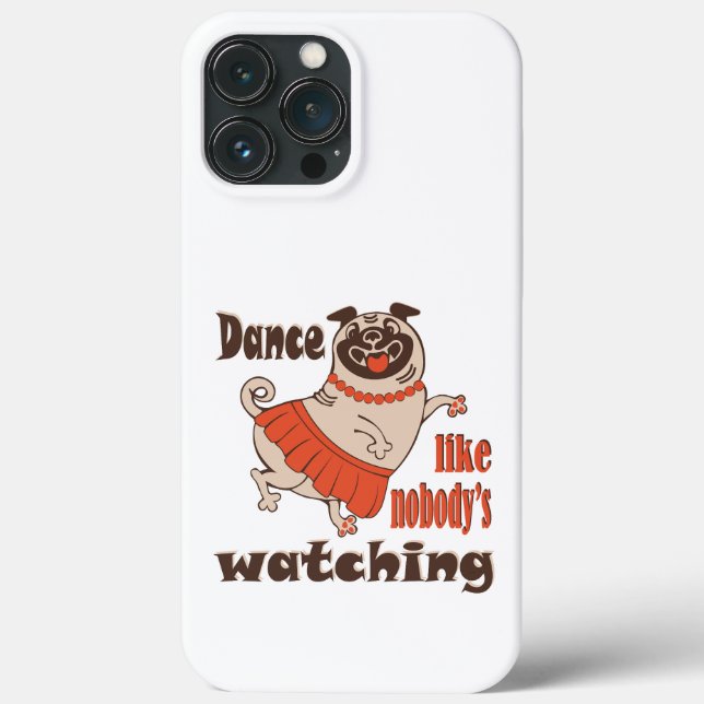 Coques Case-Mate iPhone Danse comme personne ne regarde poule Carlin chien (Verso)