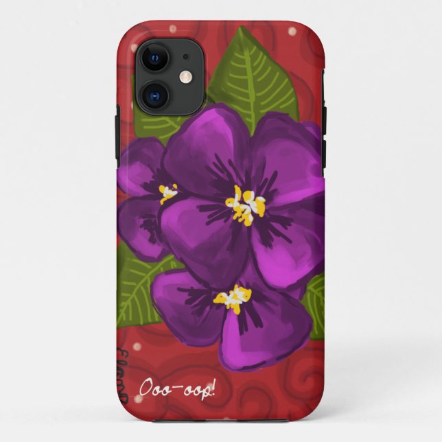 Coques Case-Mate iPhone Danse de violette africaine (Dos)