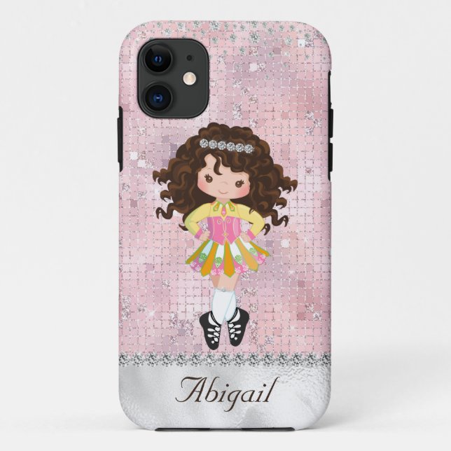 Coques Case-Mate iPhone Danse irlandaise personnalisée Brunette Girl Soft  (Dos)