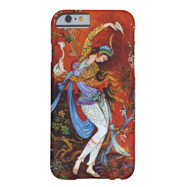 Coques Case-Mate iPhone Danse persane de femme avec l'oiseau et le vin (Dos)