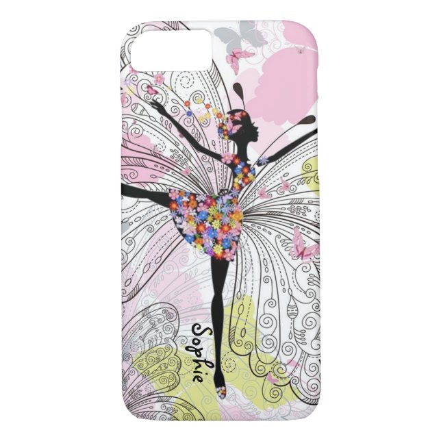 Coques Case-Mate iPhone Danseur avec des papillons (Dos)