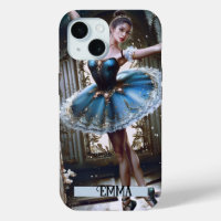 Danseur de ballet dans un Tutu bleu Nom personnali