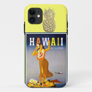 Coques Pour iPhone Danseur de danse polynésienne d'ananas d'or