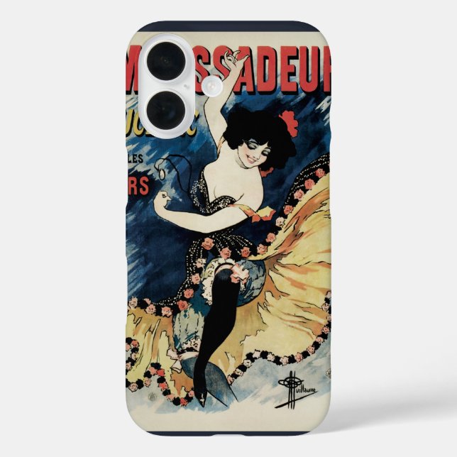 Coques Case-Mate iPhone Danseur de flamenco Art Nouveau vintage, Ambassade (Verso)