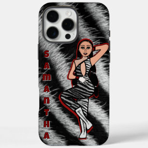 Coque iPhone 16 Pro Max Danseur personnalisé Red Zebra #2