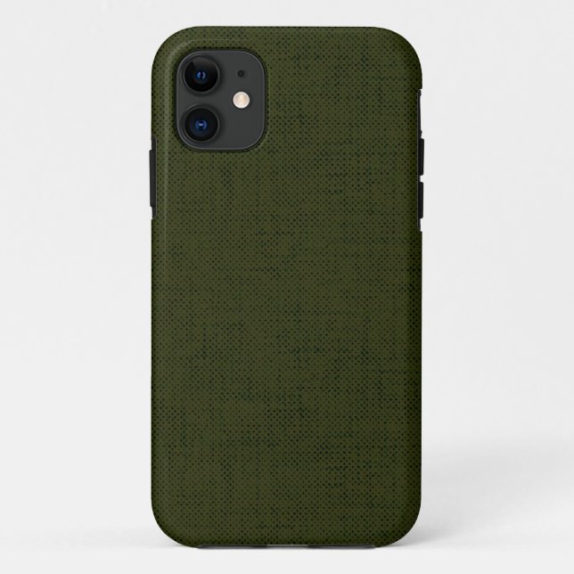 Coques Case-Mate iPhone Dark olive textured (Dos)