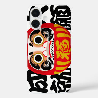 Coque Pour iPhone 16 Daruma pour réaliser de grands rêves et souhaits