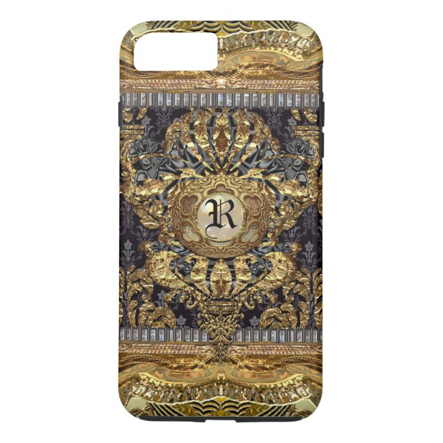 Coques Case-Mate iPhone Dashford Royal    ElegantBaroque Monogramme Plus (Dos)