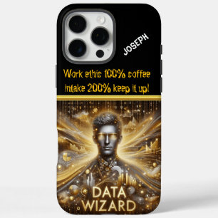 Coque iPhone 16 Pro Max Data Scientifique dévoilant des idées numériques