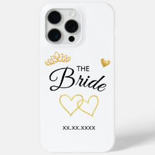 Coque Case-Mate iPhone Date de mariage de la mariée, design élégant