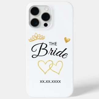 Coque Case-Mate iPhone Date de mariage de la mariée, design élégant