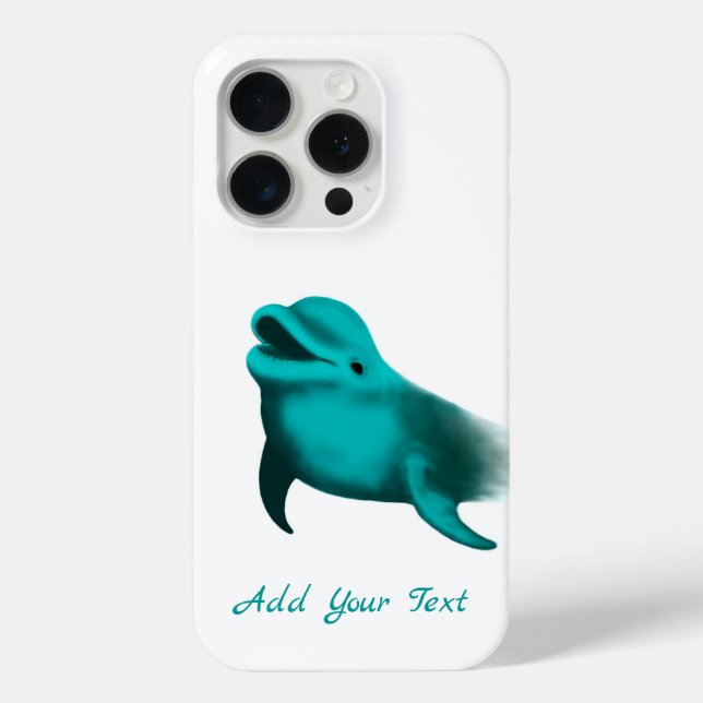 Coques Case-Mate iPhone Dauphin Chanceux - Ajoutez Votre Texte (Verso)