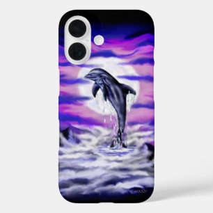 Coque Pour iPhone 16 Dauphin clair de lune