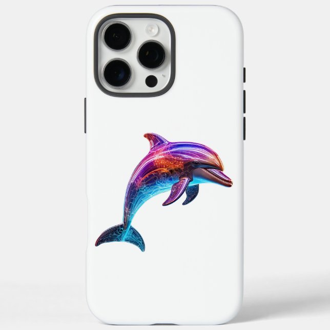 Coques Case-Mate iPhone Dauphin coloré vif (Verso)