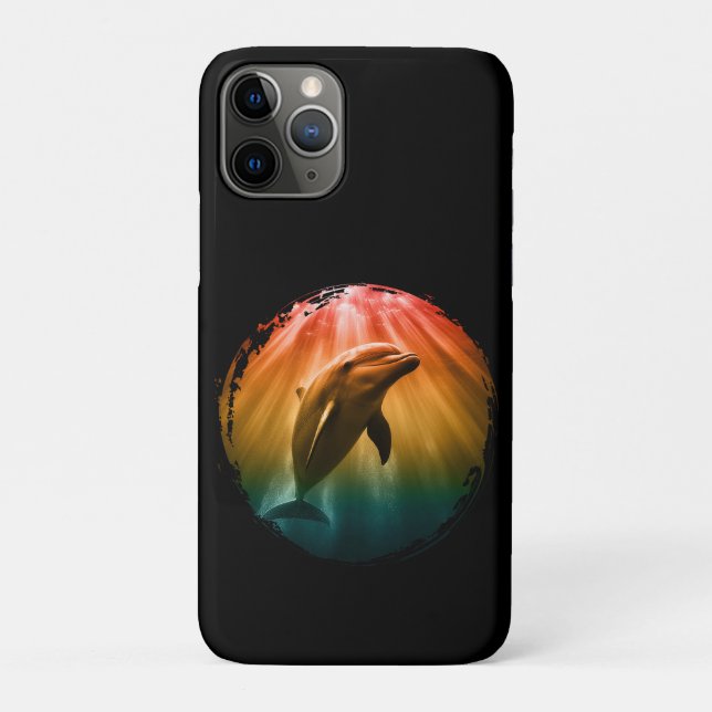 Coques Case-Mate iPhone dauphin été mer océan coucher de soleil  (Dos)