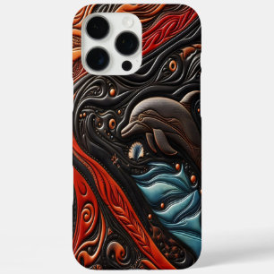 Coque iPhone 16 Pro Max Dauphin gracieux en mouvement