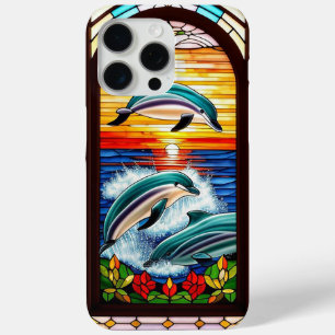 Coque Case-Mate iPhone Dauphins sautant au coucher du soleil sur l'océan