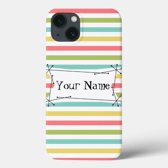 Coques Case-Mate iPhone Dazzle Stripe Classic Name iPad Mini vertical (Verso)