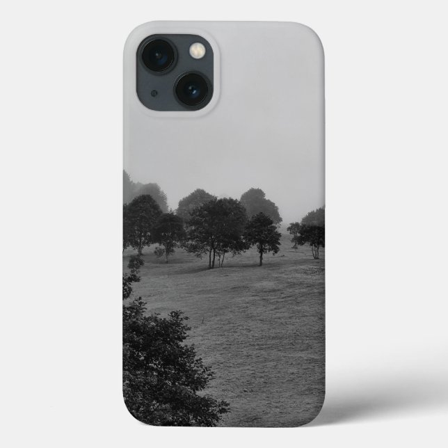 Coques Case-Mate iPhone De beaux arbres et la nature dans le brouillard (Verso)