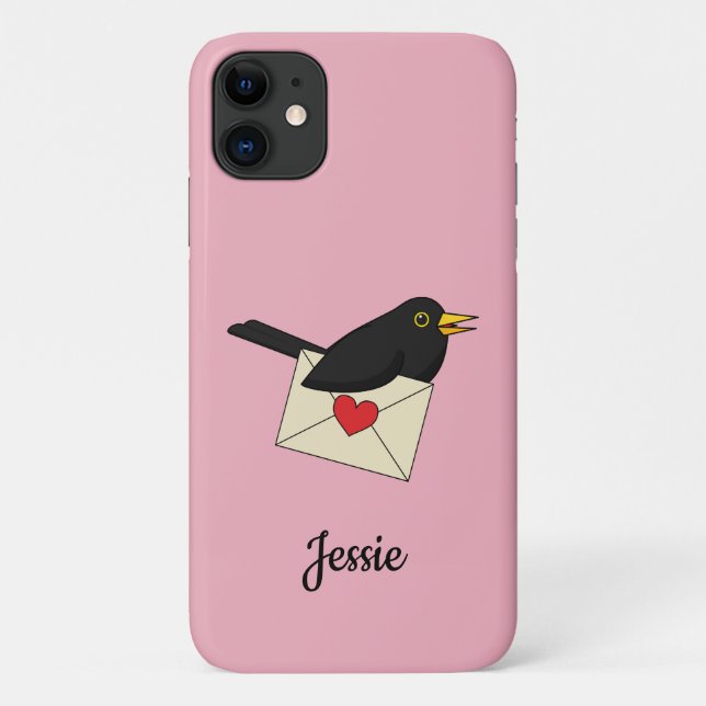 Coques Case-Mate iPhone De Blackbird avec amour | Ajouter votre texte (Dos)