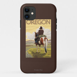 Coques Pour iPhone De cowboy affiche de Vintage voyage à cheval