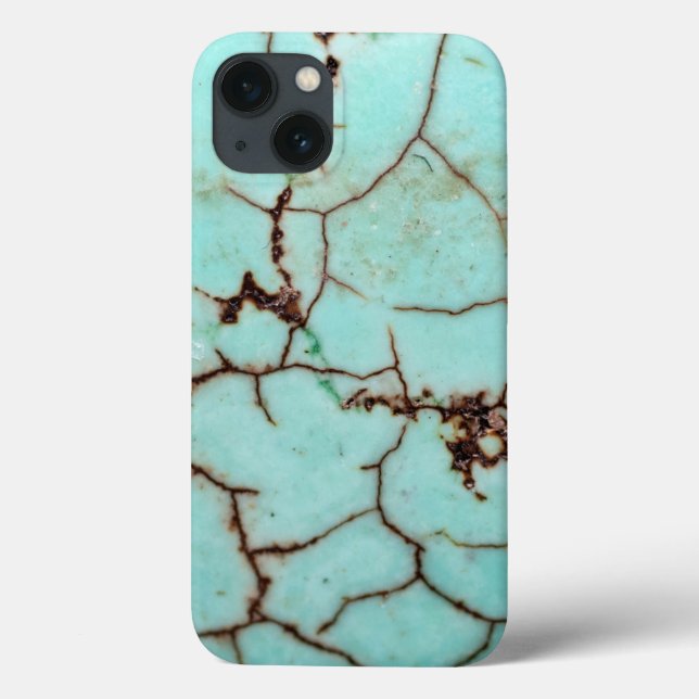 Coques Case-Mate iPhone De la série Gemstone - Turquoise Cracked (Verso)