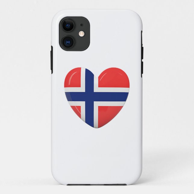 Coques Case-Mate iPhone De Norvège avec amour (Dos)
