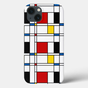 Etui iPhone 13 De Stijl Motif