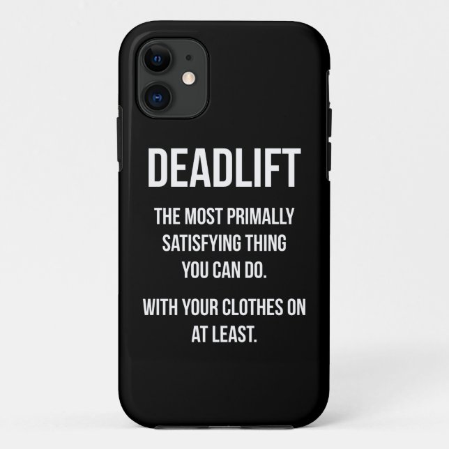 Coques Case-Mate iPhone Deadlift - Funny Gym - Novelty Workout (Dos)