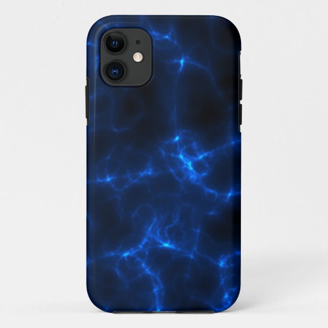 Coques Case-Mate iPhone Décharge électrique dans bleu-foncé (Dos)