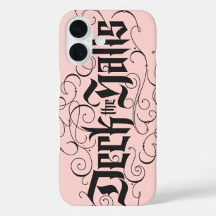 Coque Pour iPhone 16 Deck Halls Moderne Letting Blush Rose Noir