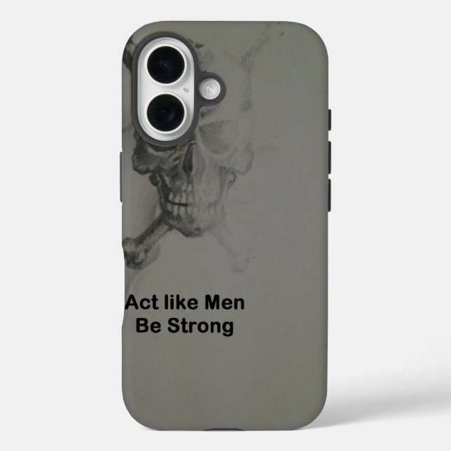 Coques Case-Mate iPhone Déclaration audacieuse : Agissez Comme Des Hommes, (Verso)