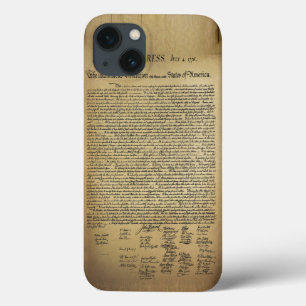 Etui iPhone 13 Déclaration d'indépendance vintage