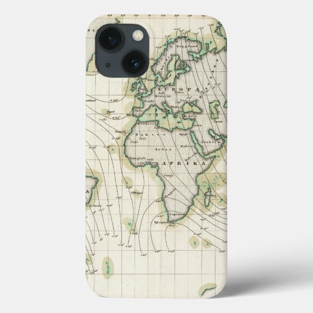 Coques Case-Mate iPhone Déclination magnétique mondiale (Verso)