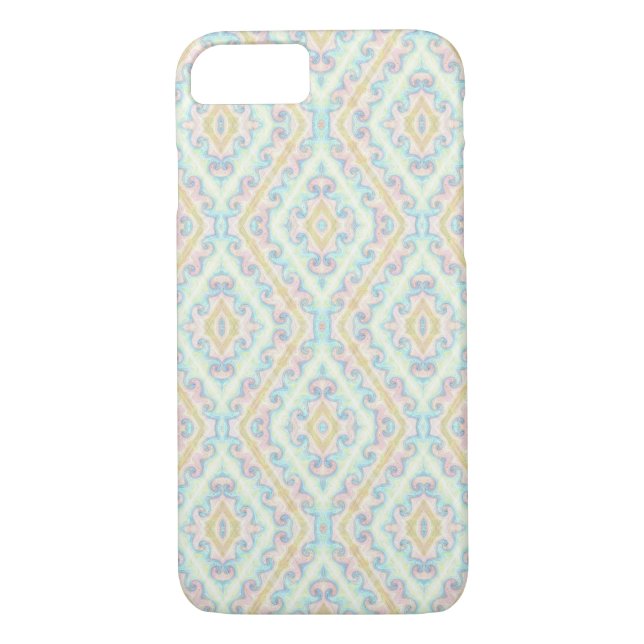 Coques Case-Mate iPhone Décor beige pastel vert pastel sans charme (Dos)