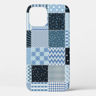 Case-Mate iPhone Case Décor de courtepointe, patchwork géométrique, tons