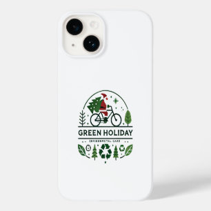 Coque Case-Mate iPhone Décor de Noël écologique Green Holiday Art