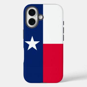 Coque Pour iPhone 16 Décor design du drapeau d'état du Texas
