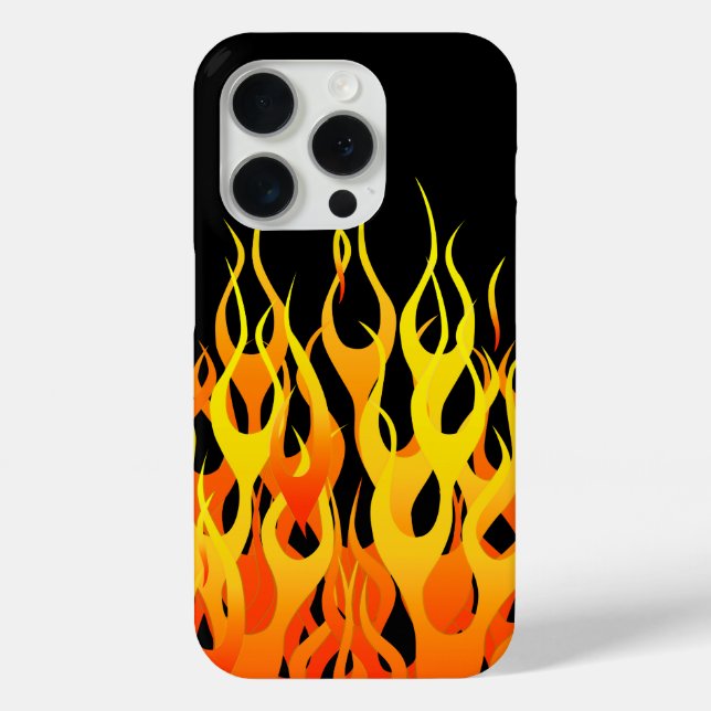 Coques Case-Mate iPhone Décor Flammes de Course Classiques sur un (Verso)
