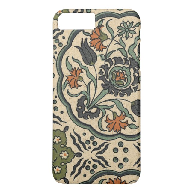 Coques Case-Mate iPhone Décor Floral Perse Carrelage (Dos)