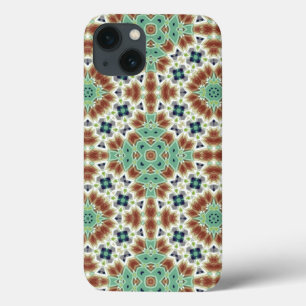 Case-Mate iPhone Case Décor kaléidoscope beige turquoise