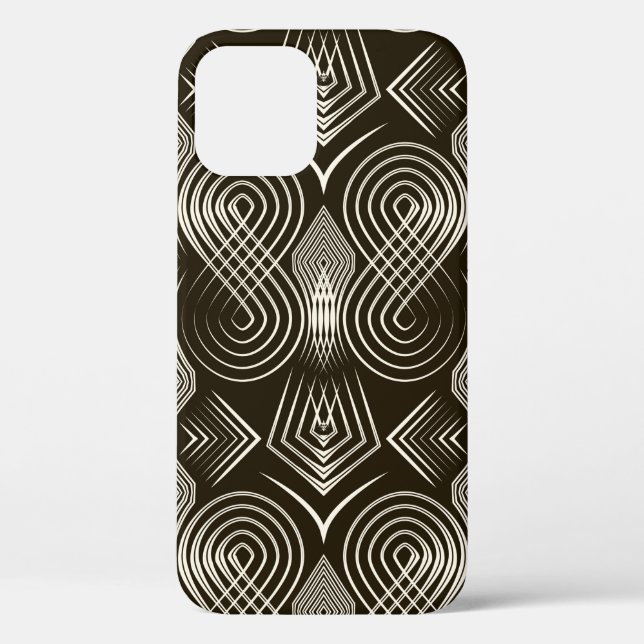Coques Case-Mate iPhone Décor motif art déco sans charme. Géomet (Verso)